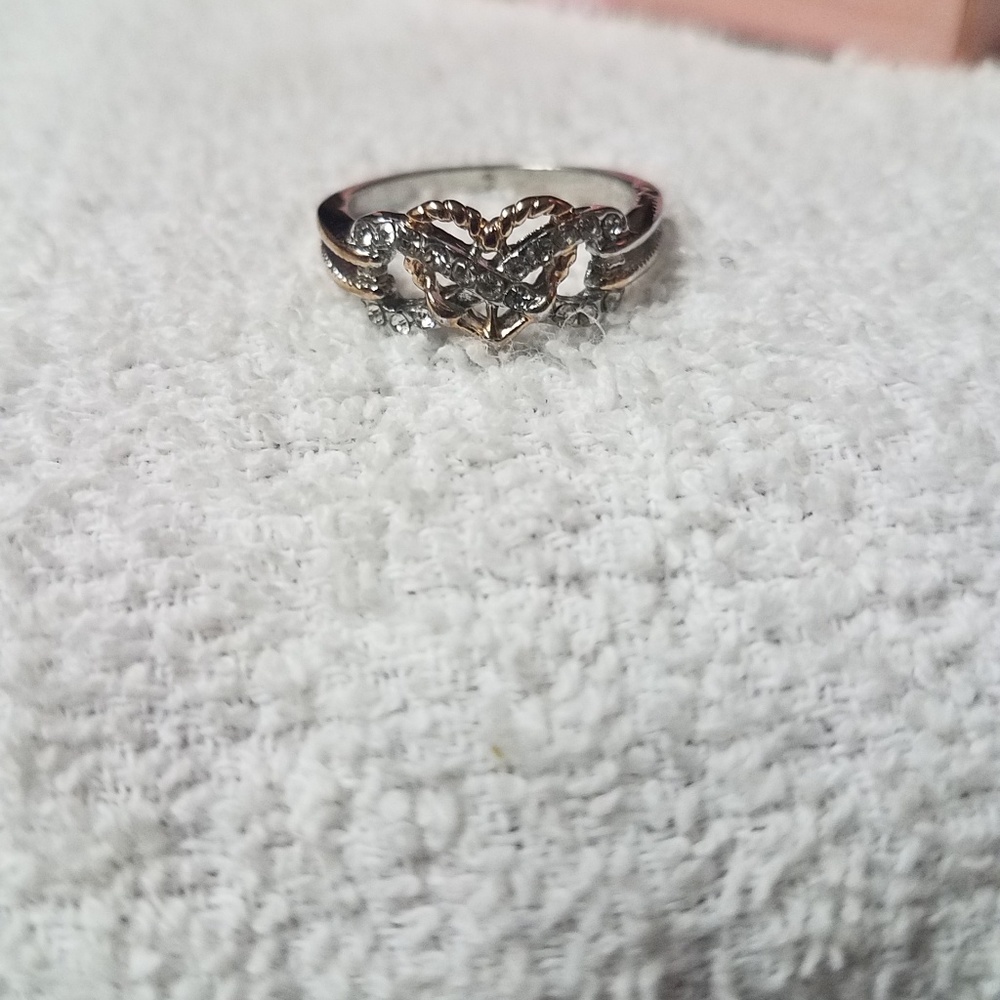 Infinity heart ring